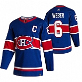 Montreal Canadiens 6 Shea Weber Blue Adidas 2020-21 Reverse Retro Alternate Jersey Dzhi,baseball caps,new era cap wholesale,wholesale hats